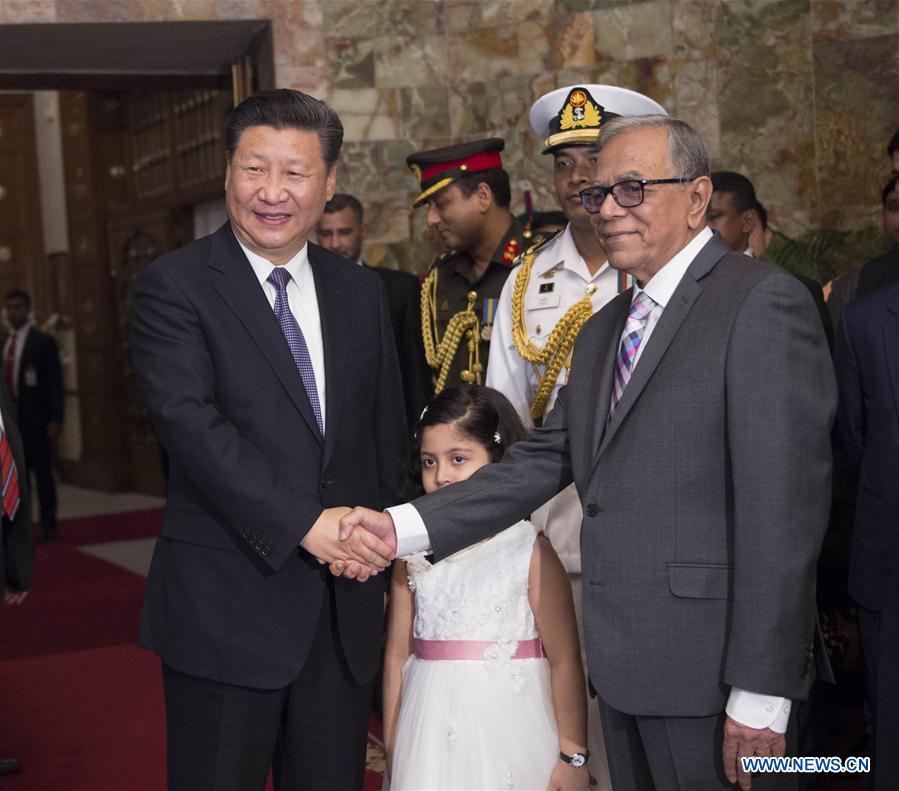 BANGLADESH-CHINA-XI JINPING-HAMID-MEETING