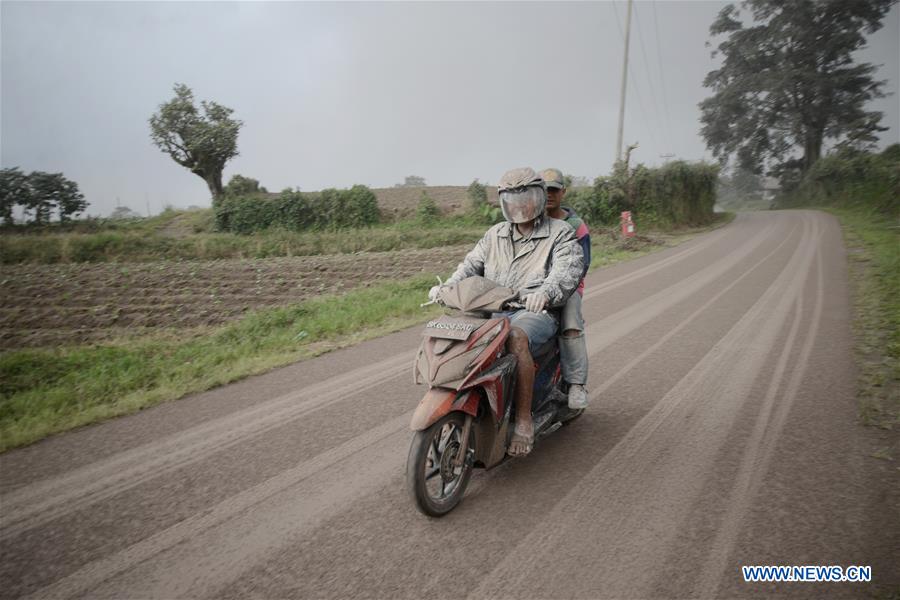 INDONESIA-NORTH SUMATERA-MOUNT SINABUNG-ERUPTION