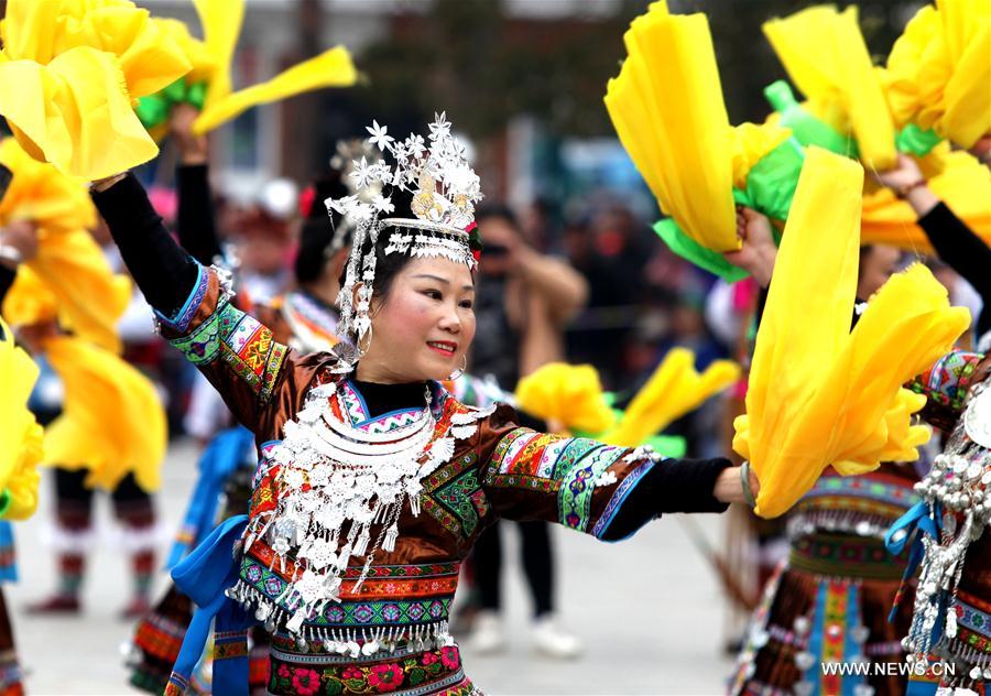 #CHINA-GUANGXI-RONGSHUI-MIAO ETHNIC GROUP-NEW YEAR (CN)