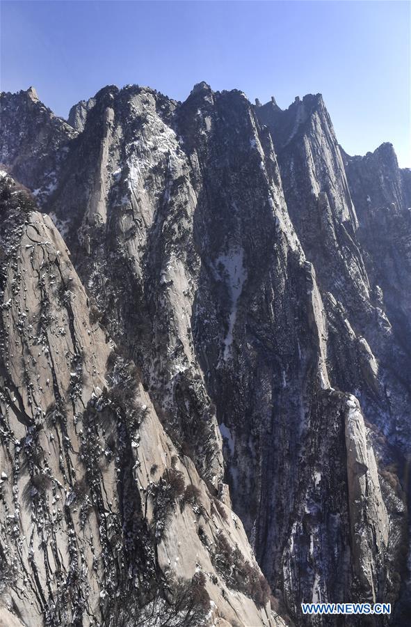 CHINA-SHAANXI-HUASHAN MOUNTAIN-SNOW SCENERY(CN)