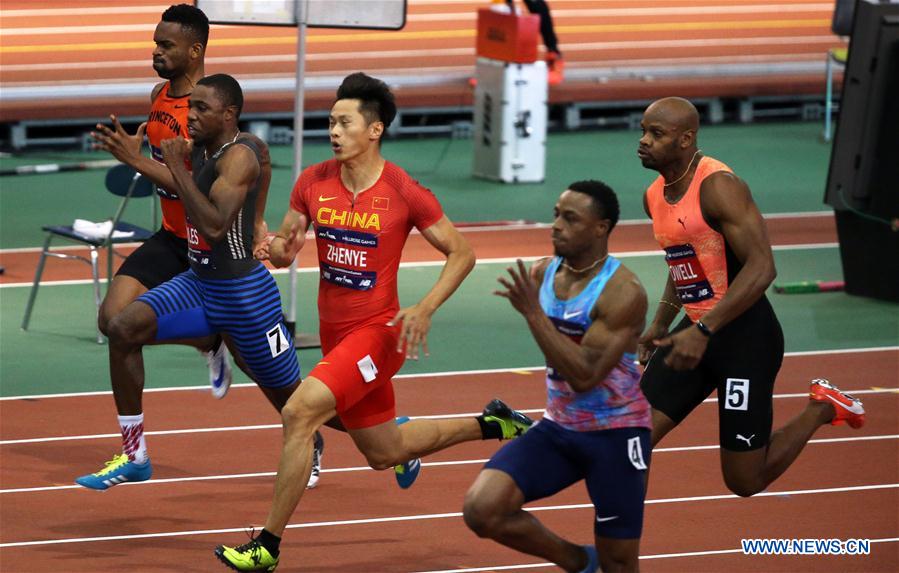 (SP)U.S.-NEW YORK-NYRR MILLROSE GAMES-MEN'S 60M-XIE ZHENYE