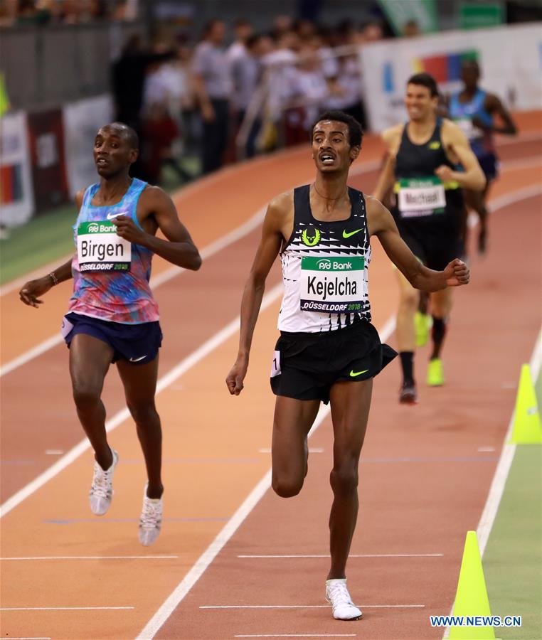 (SP)GERMANY-DUSSELDORF-IAAF WORLD INDOOR TOUR-MEN'S 3000M