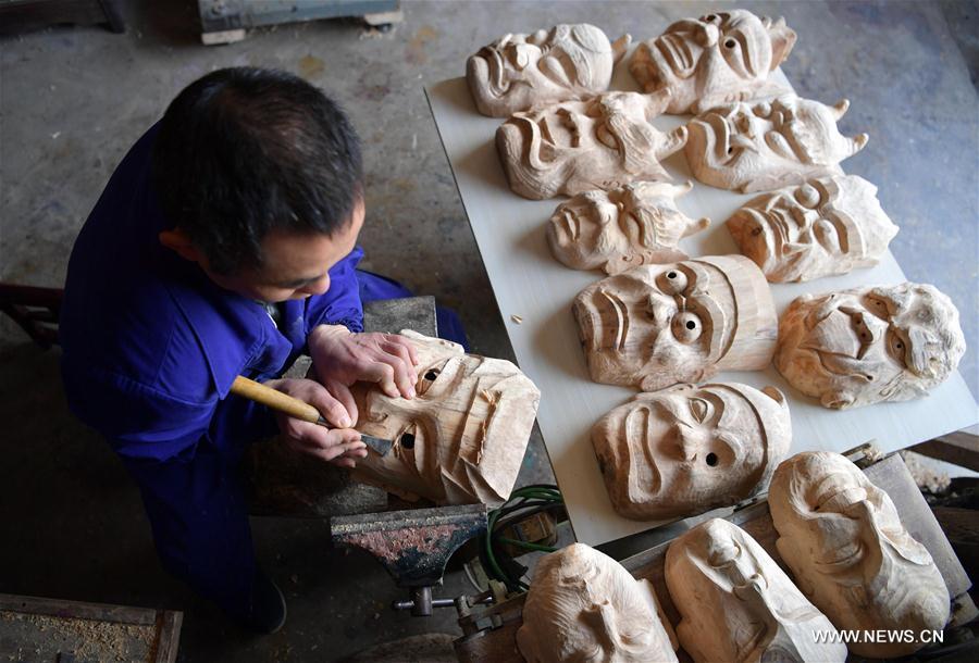 #CHINA-HUBEI-NUO OPERA-MASK MAKER (CN)