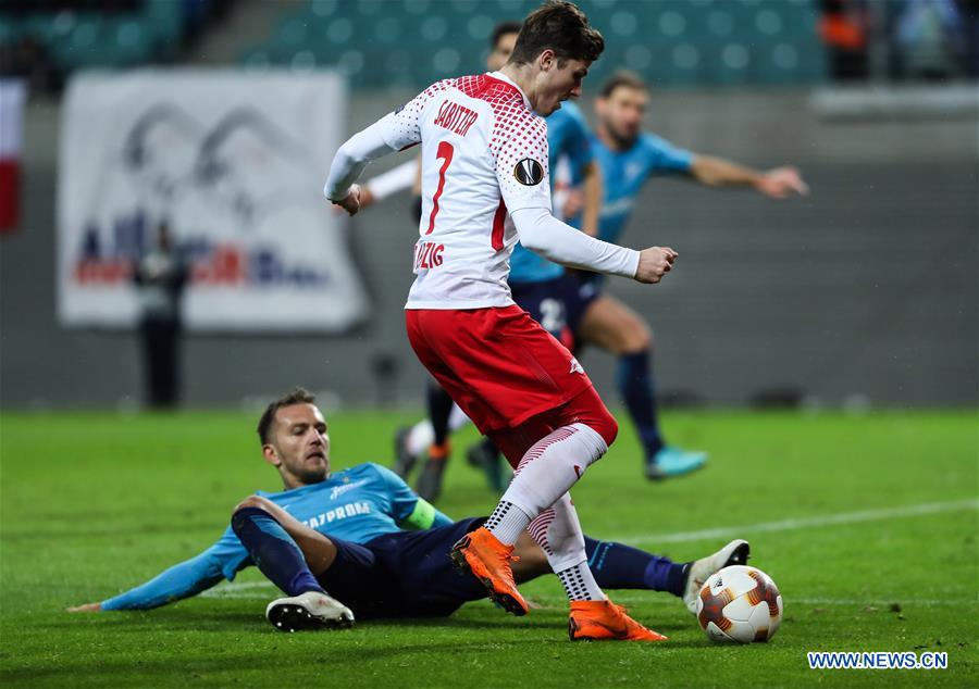 (SP)GERMANY-LEIPZIG-SOCCER-UEFA EUROPA LEAGUE-LEIPZIG VS ZENIT