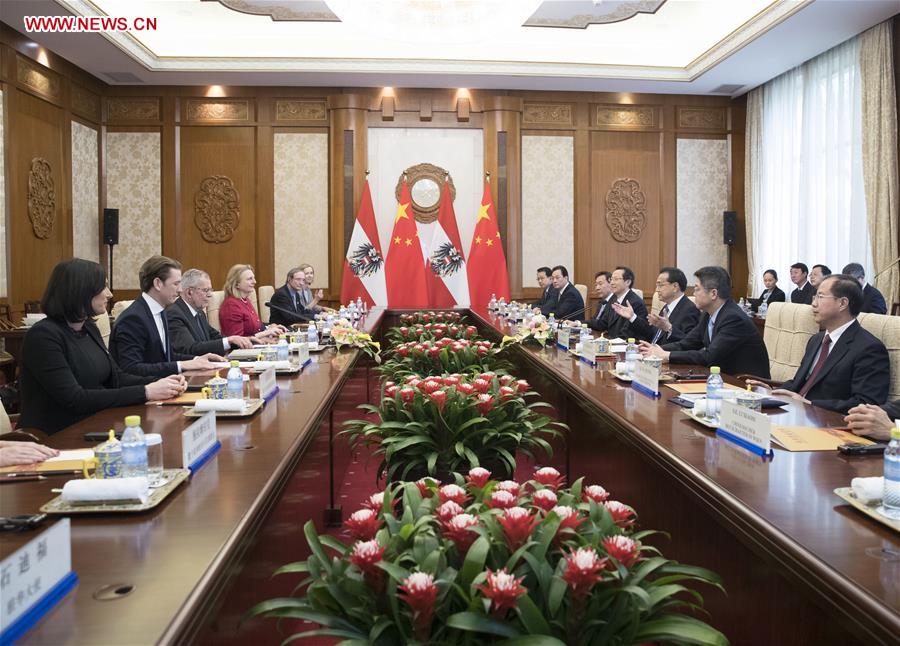 CHINA-BEIJING-LI KEQIANG-AUSTRIAN PRESIDENT-MEETING (CN)