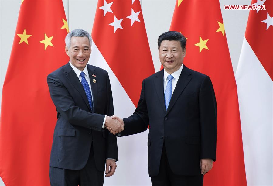 CHINA-BOAO-XI JINPING-SINGAPORE-MEETING (CN)