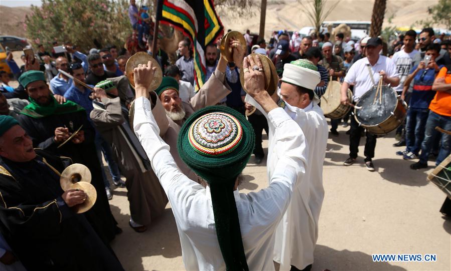 MIDEAST-JERICHO-NABI MUSA-FESTIVAL