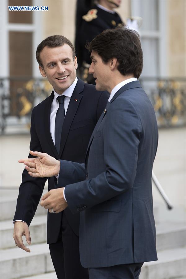 FRANCE-PARIS-CANADA-PRIME MINISTER-VISIT