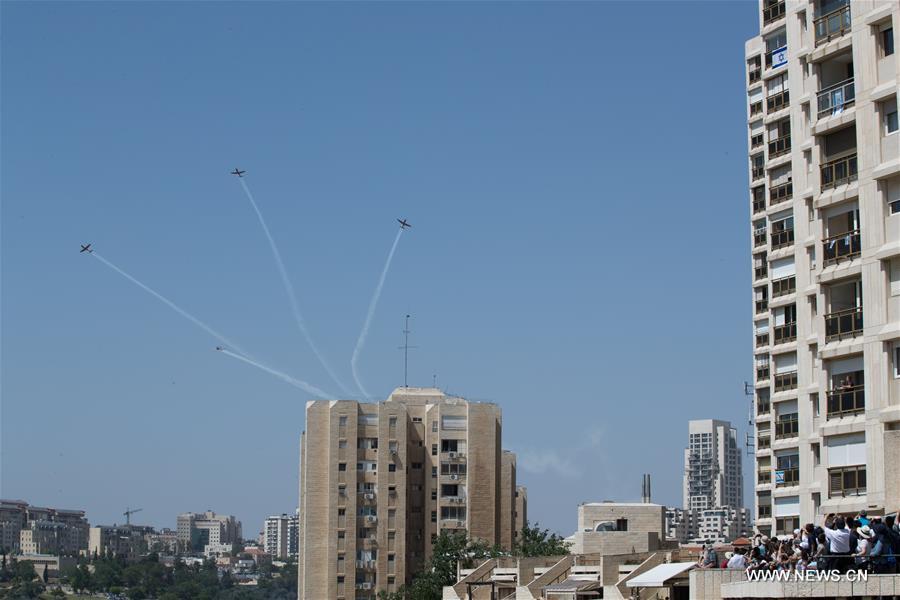 MIDEAST-JERUSALEM-ISRAEL'S INDEPENDENCE DAY-AIR SHOW