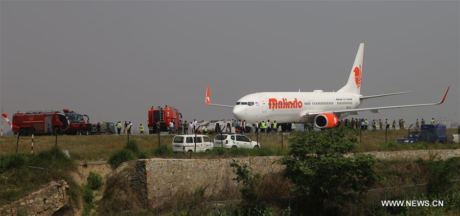 NEPAL-KATHMANDU-MALINDO AIRLINES-RUNWAY ACCIDENT