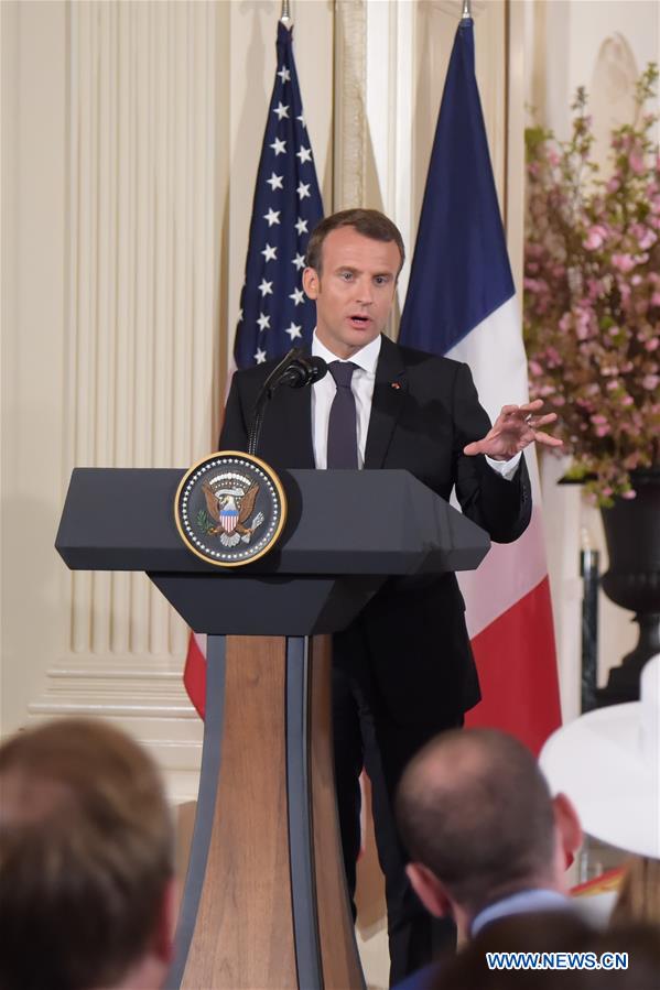 U.S.-WASHINGTON D.C.-FRANCE-TRUMP-MACRON-PRESS CONFERENCE