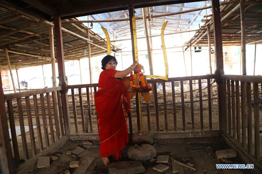 NEPAL-KATHMANDU-RECONSTRUCTION-KASTAMANDAP TEMPLE