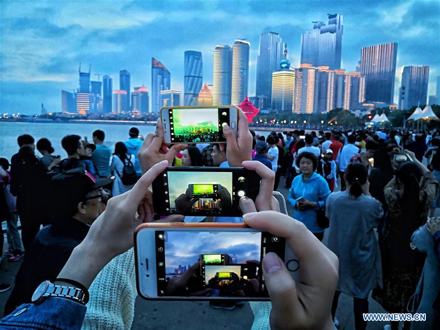 CHINA-QINGDAO-SCO SUMMIT-NIGHT VIEW(CN)