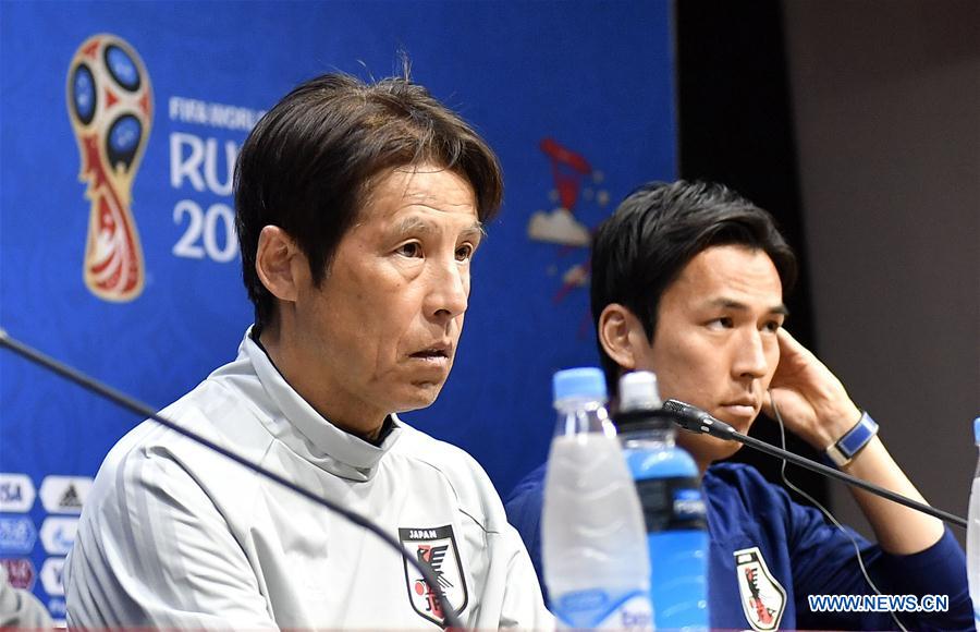 (SP)RUSSIA-SARANSK-2018 WORLD CUP-JAPAN-PRESS CONFERENCE