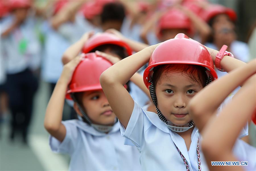 PHILIPPINES-RIZAL-EARTHQUAKE-DRILL