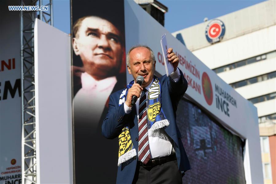 TURKEY-ANKARA-ELECTIONS-MUHARREM INCE-CAMPAIGN