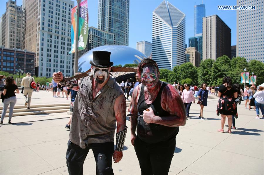 U.S.-CHICAGO-ZOMBIE-MEET-UP