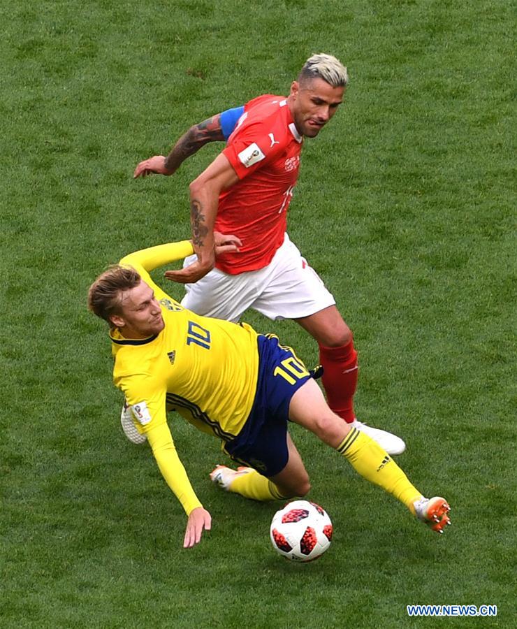 (SP)RUSSIA-SAINT PETERSBURG-2018 WORLD CUP-ROUND OF 16-SWITZERLAND VS SWEDEN