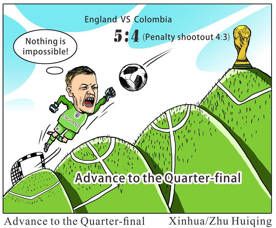 [COMICS]RUSSIA-2018 WORLD CUP-ENGLAND VS COLOMBIA