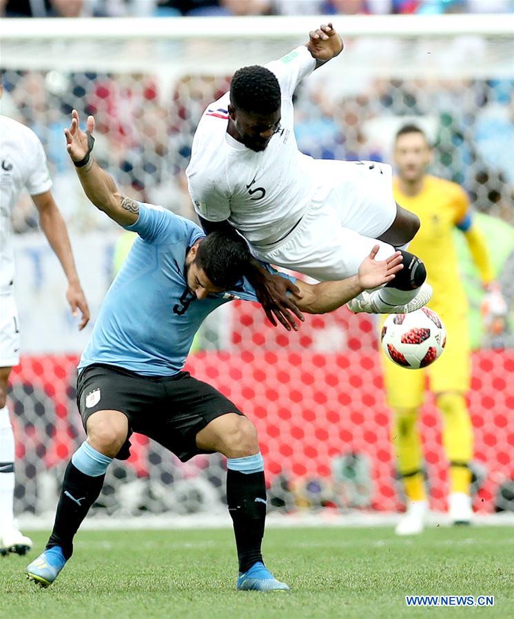 (SP)RUSSIA-NIZHNY NOVGOROD-2018 WORLD CUP-QUARTERFINAL-URUGUAY VS FRANCE