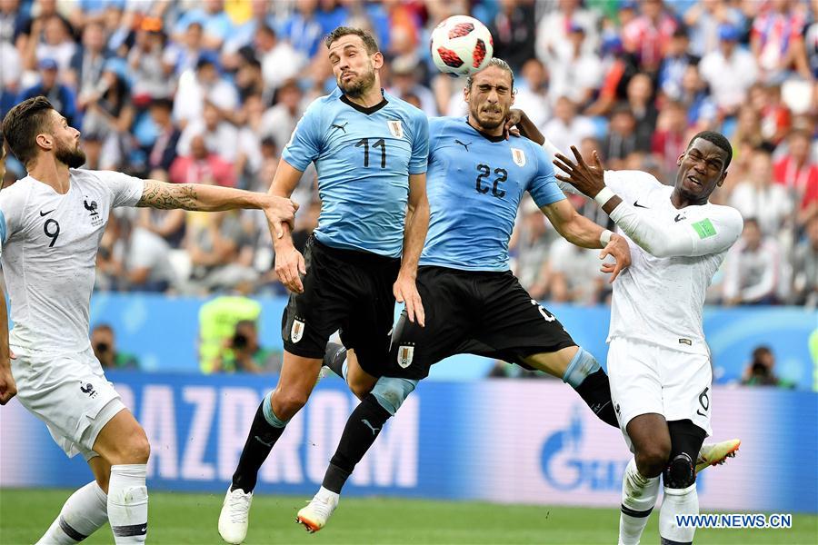 (SP)RUSSIA-NIZHNY NOVGOROD-2018 WORLD CUP-QUARTERFINAL-URUGUAY VS FRANCE