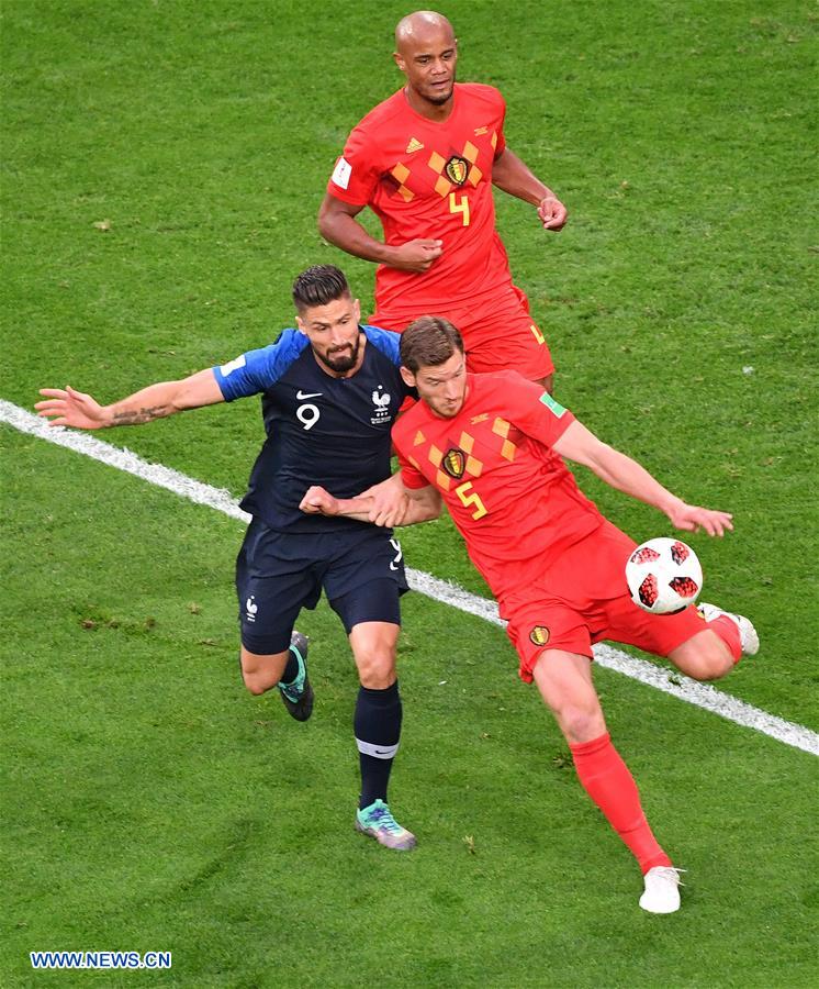 (SP)RUSSIA-SAINT PETERSBURG-2018 WORLD CUP-SEMIFINAL-FRANCE VS BELGIUM