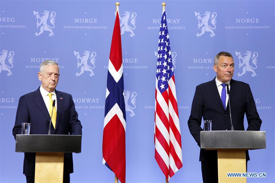 NORWAY-OSLO-U.S.-DEFENSE MINISTER-VISIT