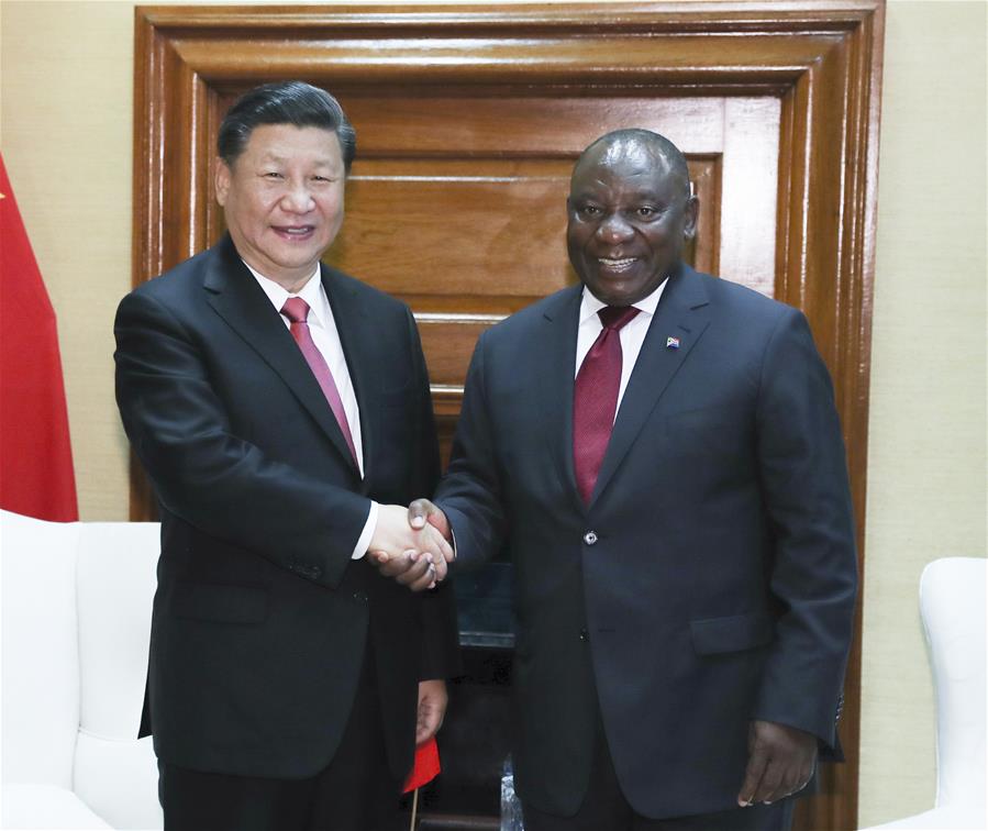 SOUTH AFRICA-PRETORIA-CHINA-XI JINPING-CYRIL RAMAPHOSA-TALKS