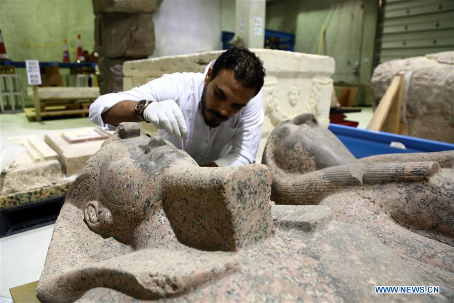 EGYPT-GIZA-GRAND EGYPTIAN MUSEUM-CONSERVATION CENTER