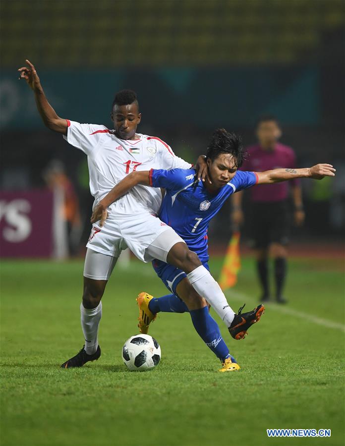 (SP)INDONESIA-BEKASI-ASIAN GAMES-MEN'S FOOTBALL-CHINESE TAIPEI VS PALESTINE