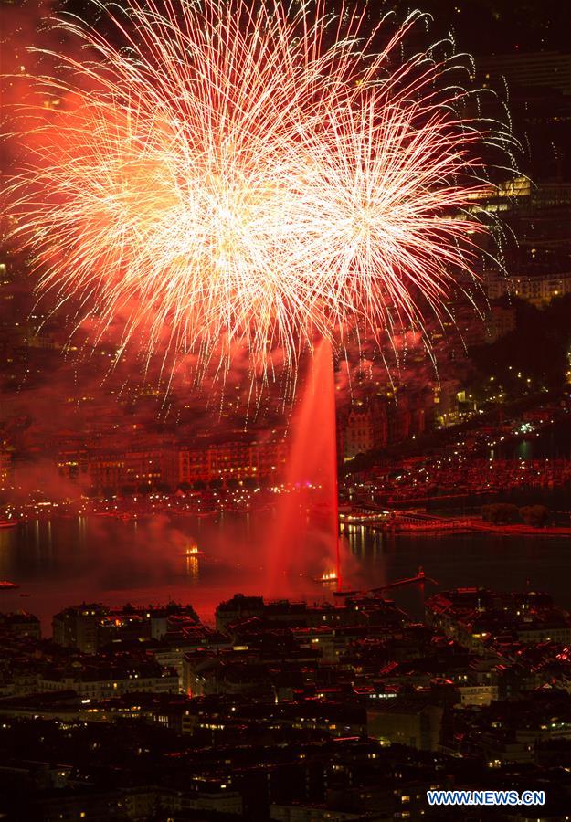 SWITZERLAND-GENEVA-LAKE LEMAN-FIREWORKS