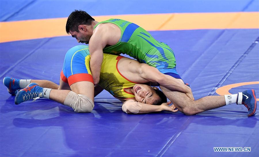 (SP)INDONESIA-JAKARTA-ASIAN GAMES-WRESTLING-MEN'S FREESTYLE 74 KG