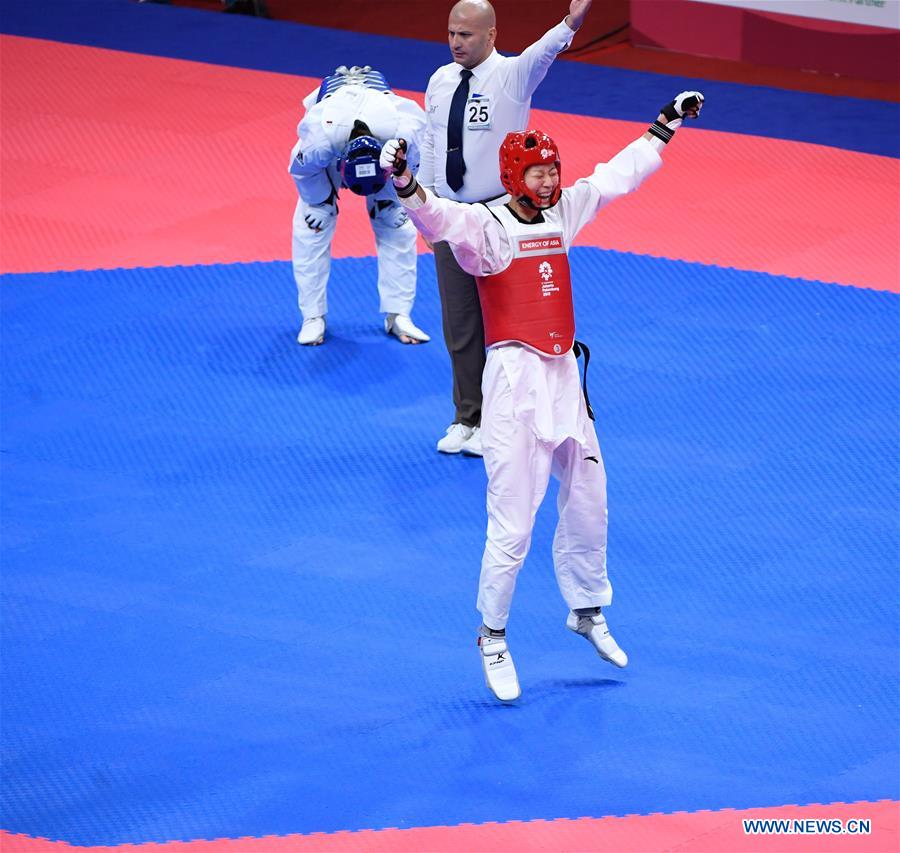 (SP)INDONESIA-JAKARTA-ASIAN GAMES-TAEKWONDO-WOMEN-57 KG