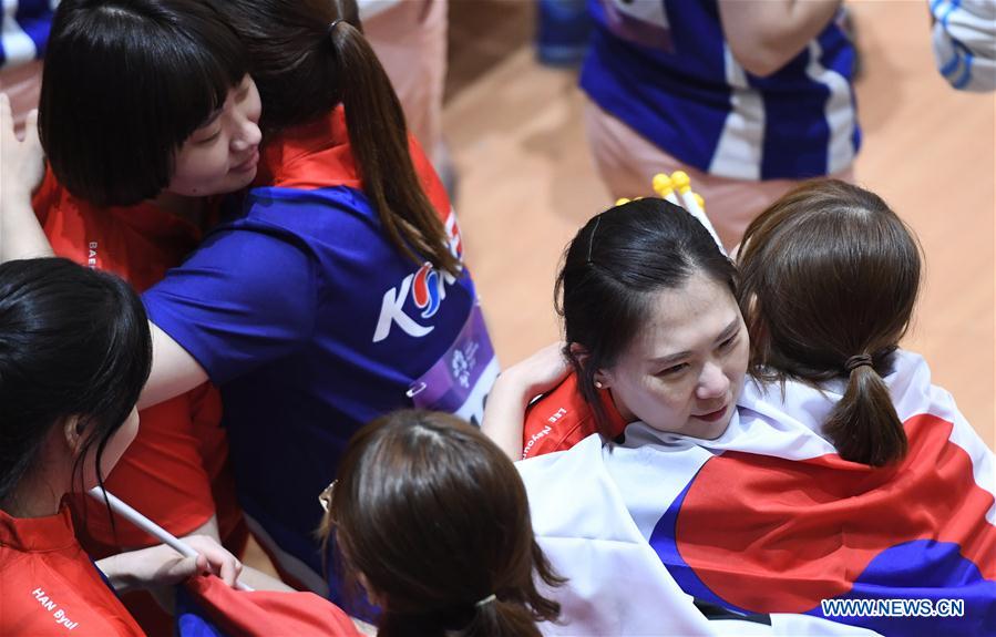 (SP)INDONESIA-PALEMBANG-ASIAN GAMES-BOWLING-WOMEN'S TEAM OF SIX