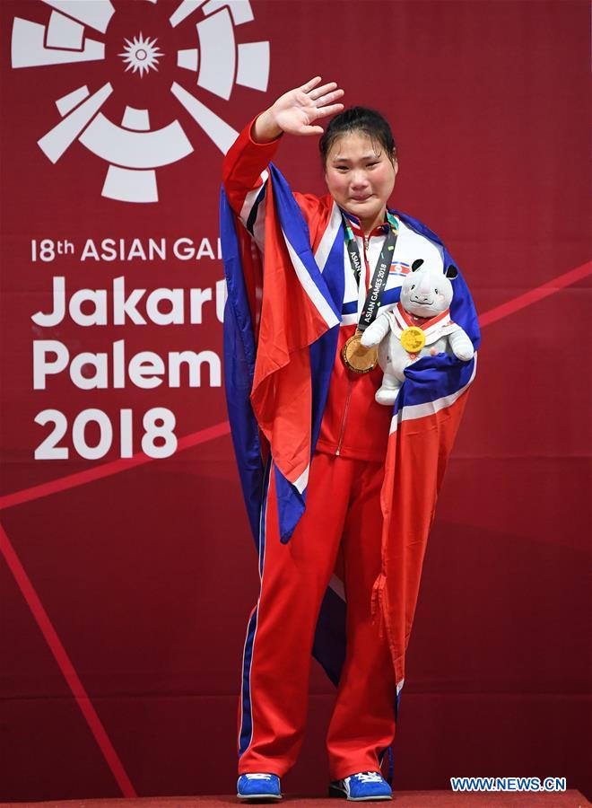 (SP)INDONESIA-JAKARTA-ASIAN GAMES-WEIGHTLIFTING