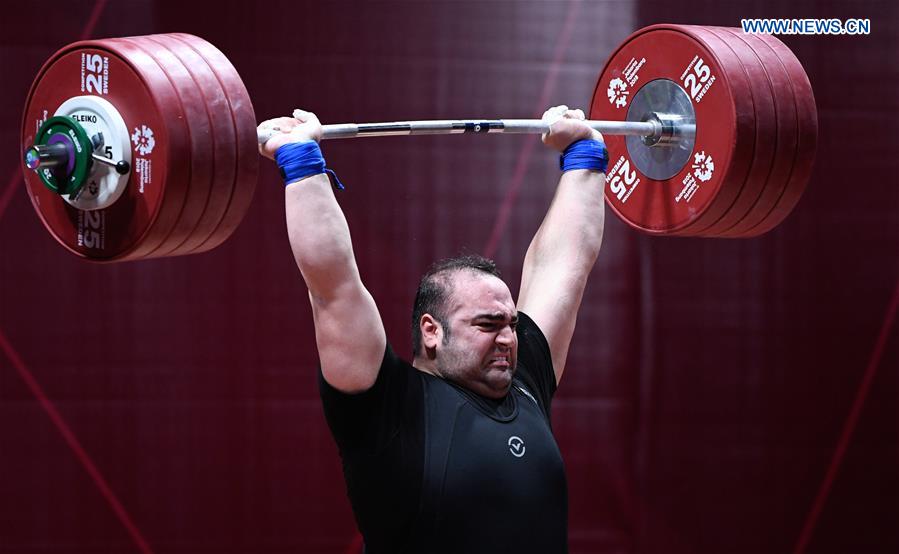 (SP)INDONESIA-JAKARTA-ASIAN GAMES-WEIGHTLIFTING-MEN'S +105KG