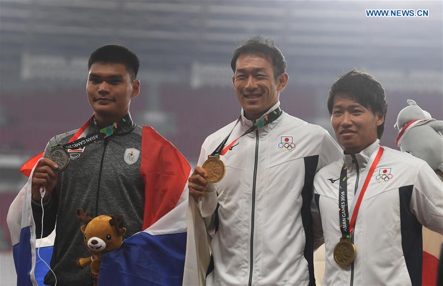 (SP)INDONESIA-JAKARTA-ASIAN GAMES-ATHLETICS-MEN'S DECATHLON