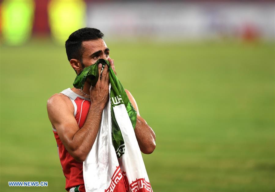 (SP)INDONESIA-JAKARTA-ASIAN GAMES-ATHLETICS-MEN'S 3000M STEEPLECHASE