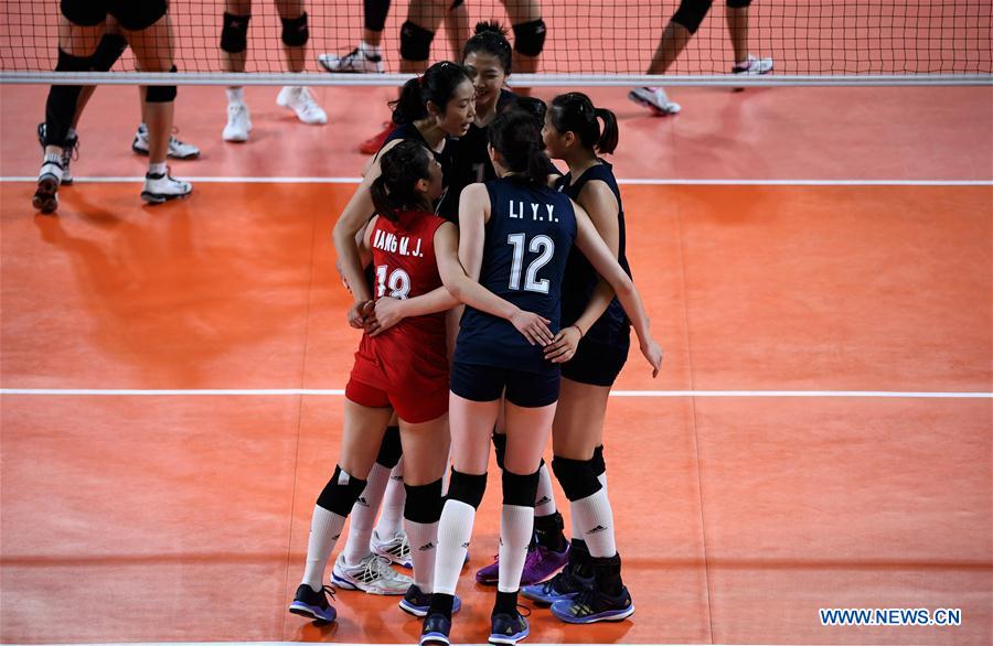 (SP)INDONESIA-JAKARTA-ASIAN GAMES-WOMEN'S VOLLEYBALL FINAL-CHINA VS THAILAND