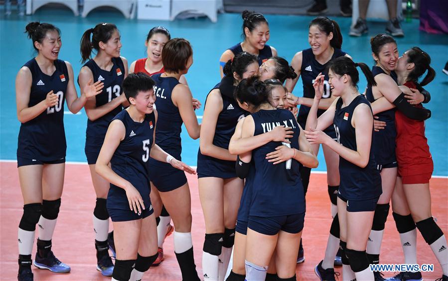 (SP)INDONESIA-JAKARTA-ASIAN GAMES-WOMEN'S VOLLEYBALL FINAL-CHINA VS THAILAND