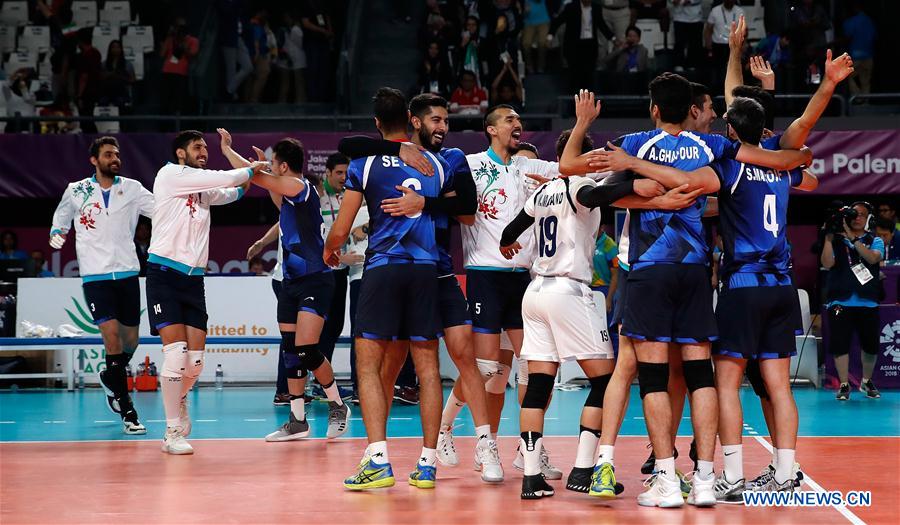 (SP)INDONESIA-JAKARTA-ASIAN GAMES-MEN'S VOLLEYBALL FINAL-IRAN VS SOUTH KOREA