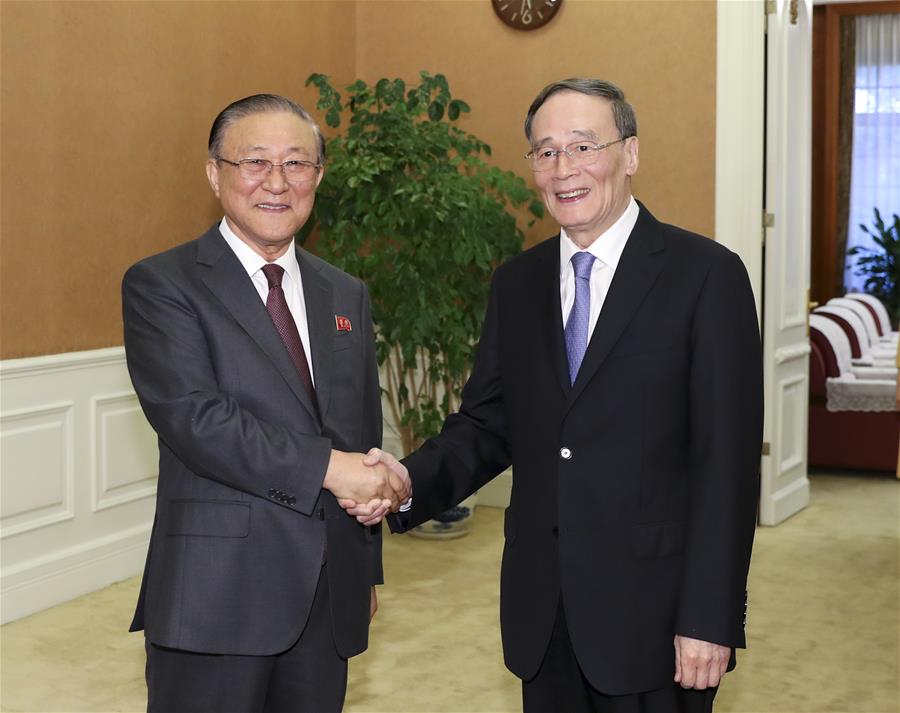 CHINA-BEIJING-WANG QISHAN-DPRK-RECEPTION (CN)