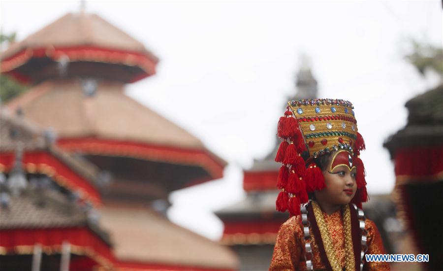 NEPAL-KATHMANDU-INDRAJATRA FESTIVAL-KUMARI PUJA