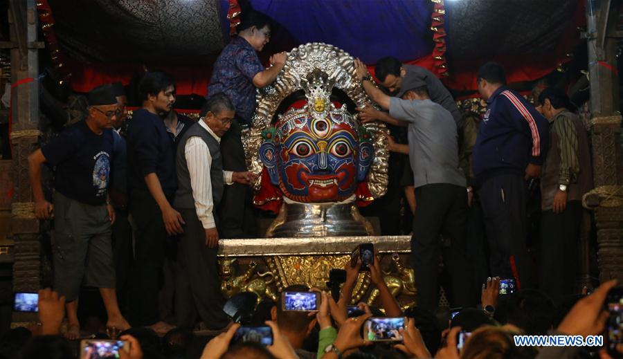 NEPAL-KATHMANDU-FESTIVAL-INDRAJATRA