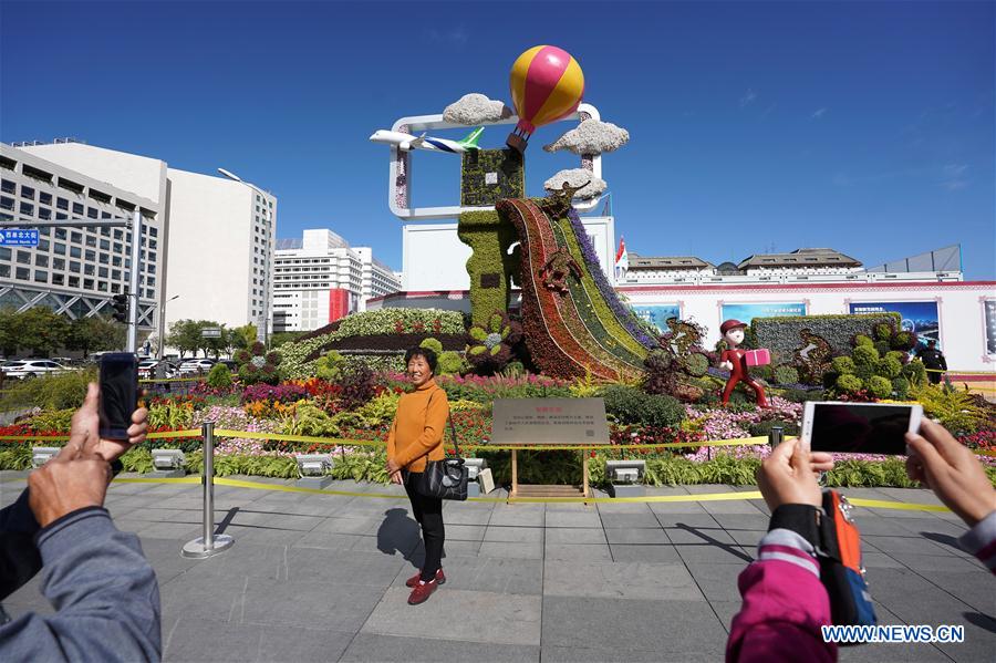 CHINA-BEIJING-FLOWER PARTERRES-NATIONAL DAY (CN)