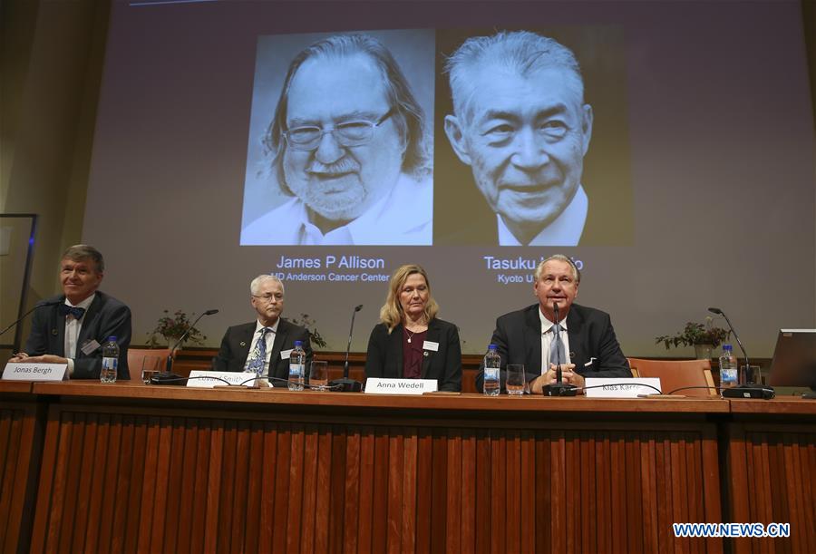 SWEDEN-STOCKHOLM-NOBEL PRIZE-PHYSIOLOGY OR MEDICINE