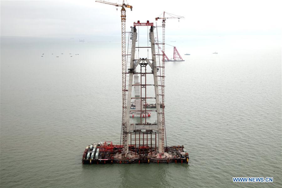 CHINA-HONG KONG-ZHUHAI-MACAO BRIDGE-CONSTRUCTION (CN)