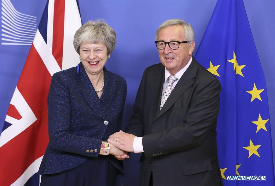 BELGIUM-BRUSSELS-EUROPEAN COMMISSION-JUNCKER-UK-MAY-MEETING