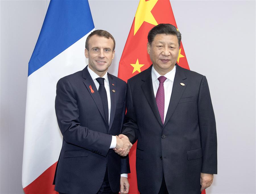 ARGENTINA-BUENOS AIRES-XI JINPING-MACRON-MEETING