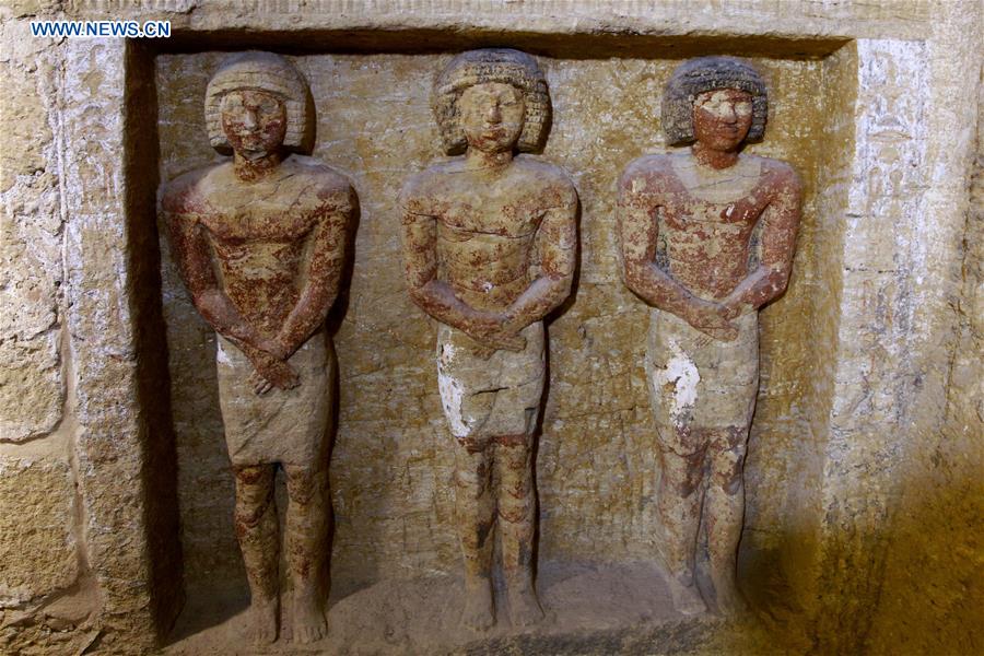 EGYPT-GIZA-PHARAONIC TOMB-DISCOVERY